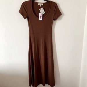 Jessica Simpson mini short sleeve ribbed dress